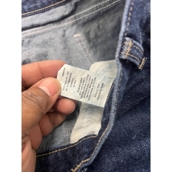 Genuine Dickies Washed Denim Shorts Mens Blue 9" Inseam Loose Fit Classic - 42 - Picture 3 of 8